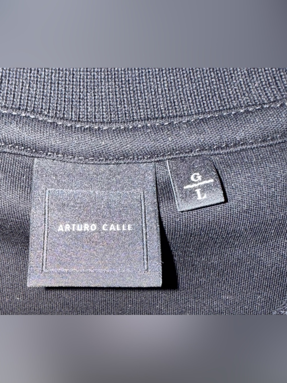 NWT Arturo Calle Men’s Black Cotton Polo Shirt Large - Picture 5 of 7